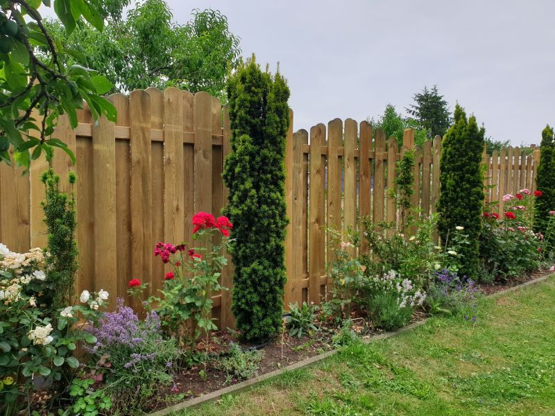 Solid Panel Fence Installation